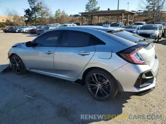 2 fotografías del automóvil dañado SHHFK7H45MU222754 HONDA CIVIC 2021