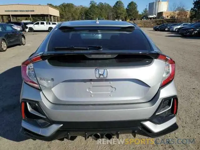 6 fotografías del automóvil dañado SHHFK7H45MU222754 HONDA CIVIC 2021