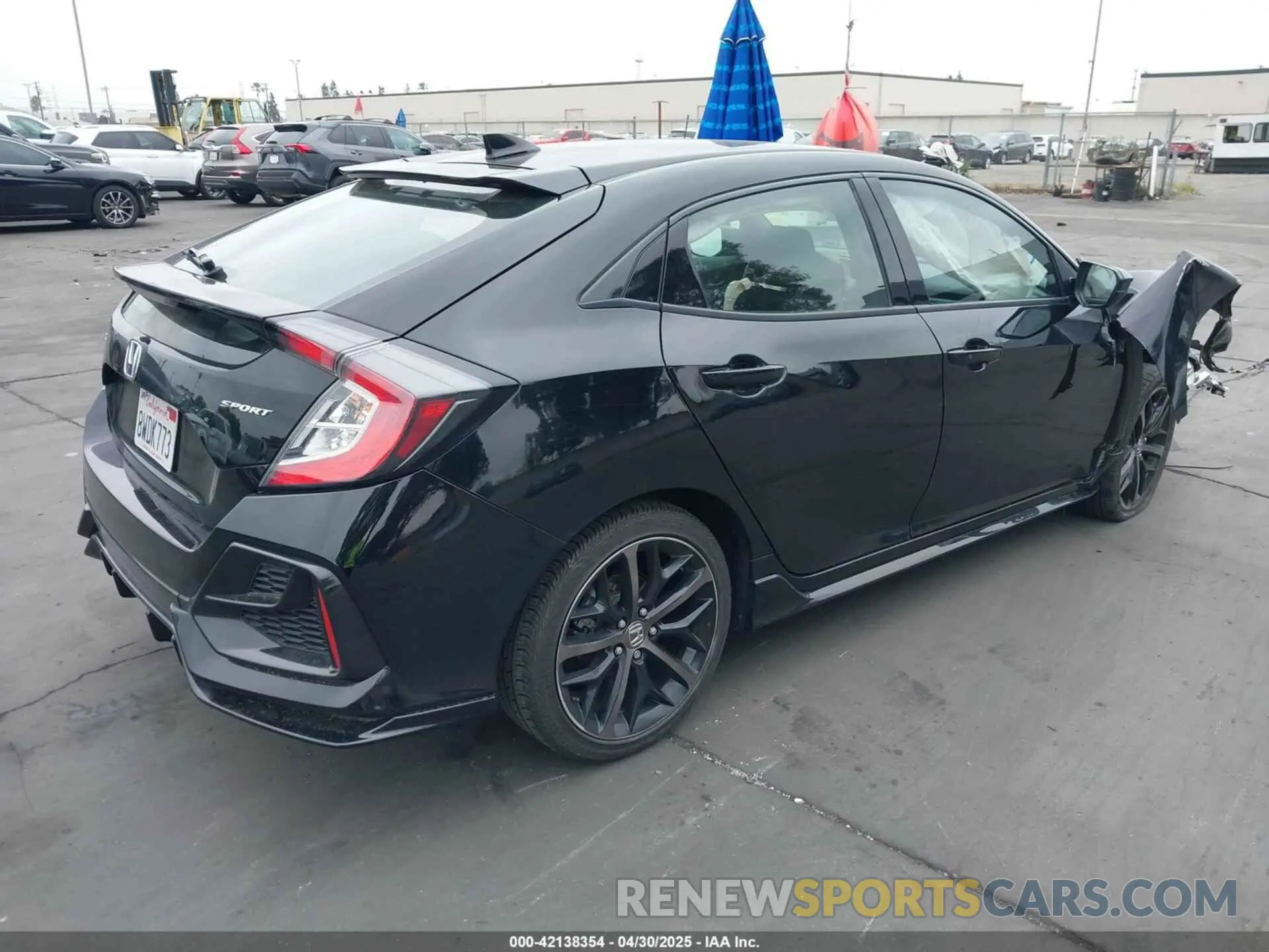 4 fotografías del automóvil dañado SHHFK7H45MU408813 HONDA CIVIC 2021