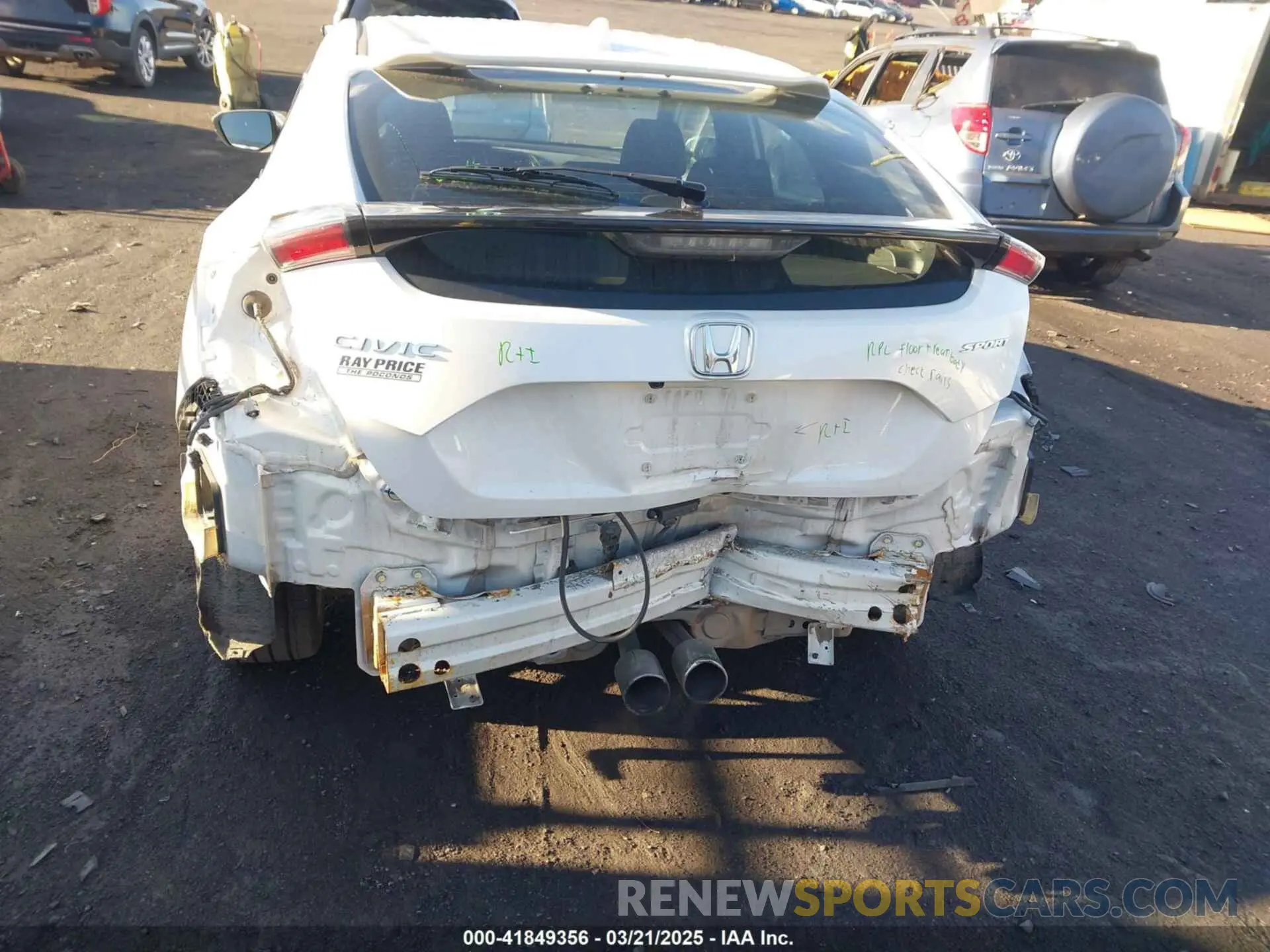 6 fotografías del automóvil dañado SHHFK7H46MU423269 HONDA CIVIC 2021