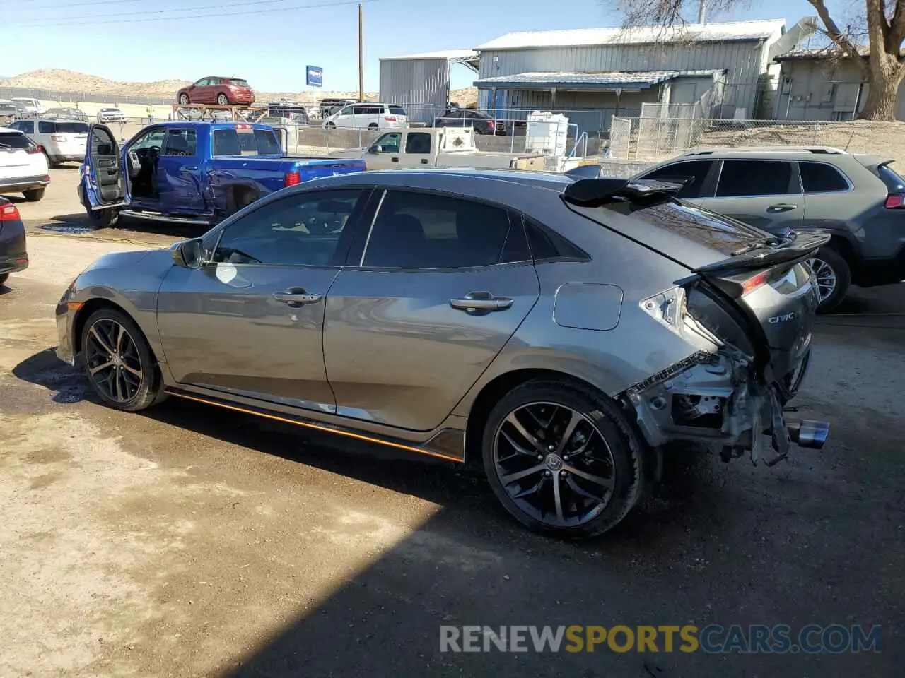 2 fotografías del automóvil dañado SHHFK7H46MU424647 HONDA CIVIC 2021