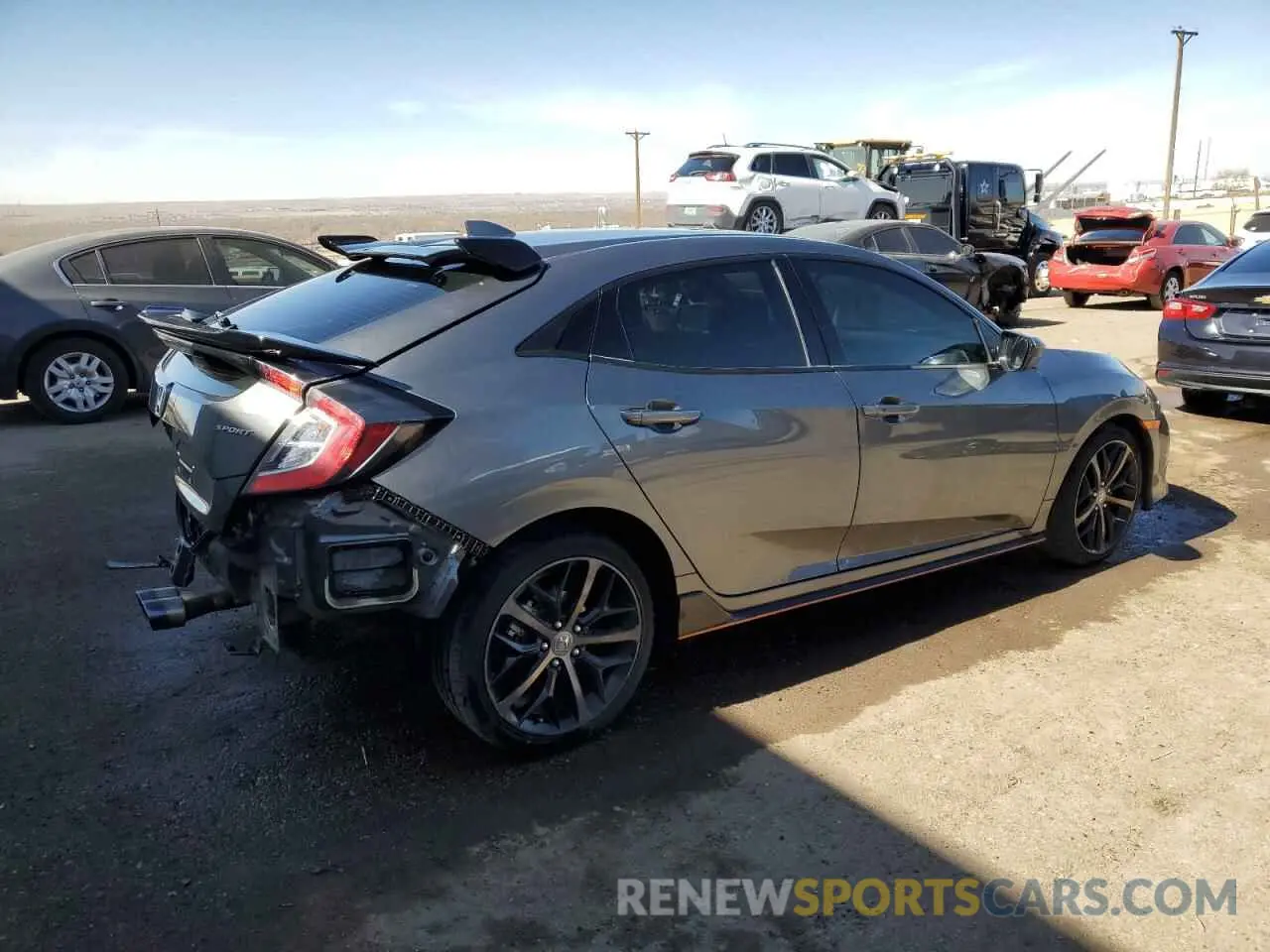 3 fotografías del automóvil dañado SHHFK7H46MU424647 HONDA CIVIC 2021