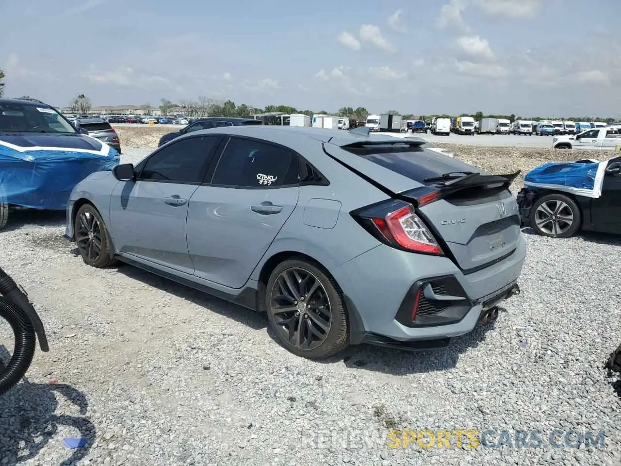 2 fotografías del automóvil dañado SHHFK7H47MU228247 HONDA CIVIC 2021