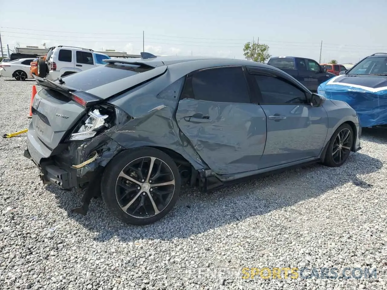 3 fotografías del automóvil dañado SHHFK7H47MU228247 HONDA CIVIC 2021