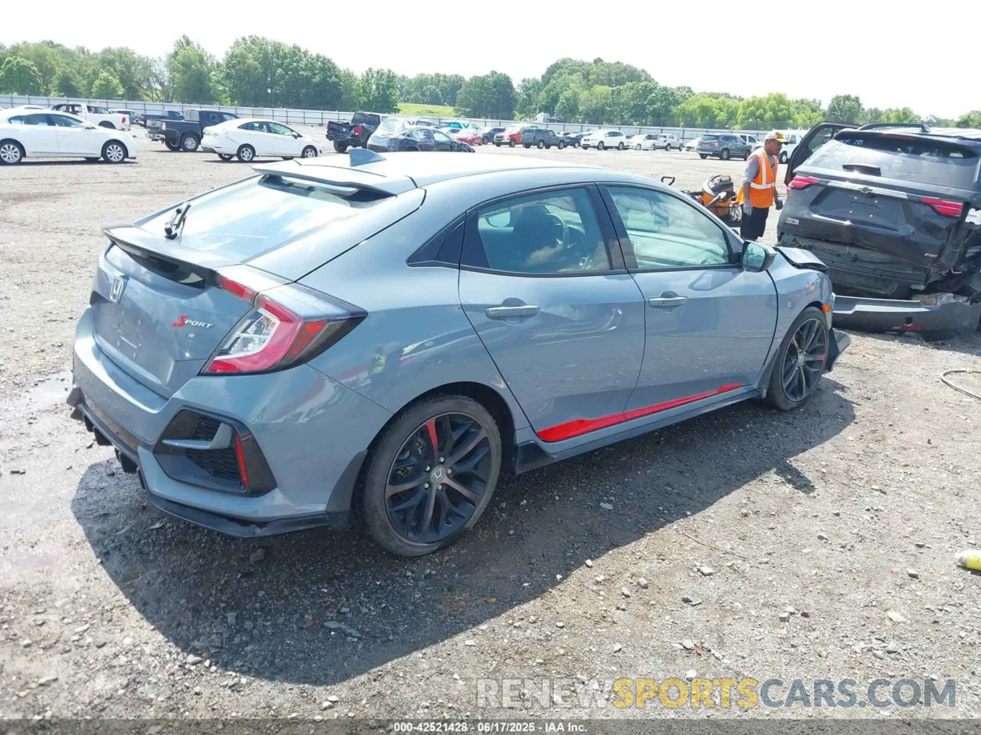 4 fotografías del automóvil dañado SHHFK7H47MU231343 HONDA CIVIC 2021