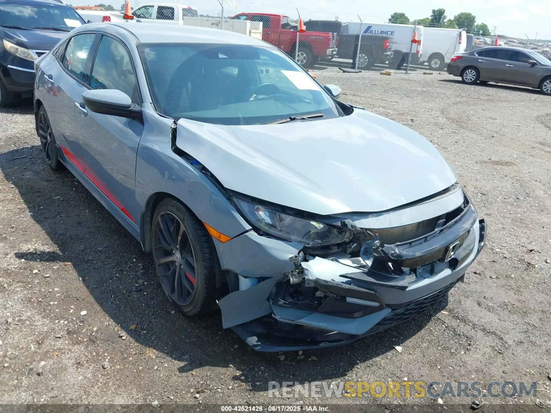 6 fotografías del automóvil dañado SHHFK7H47MU231343 HONDA CIVIC 2021