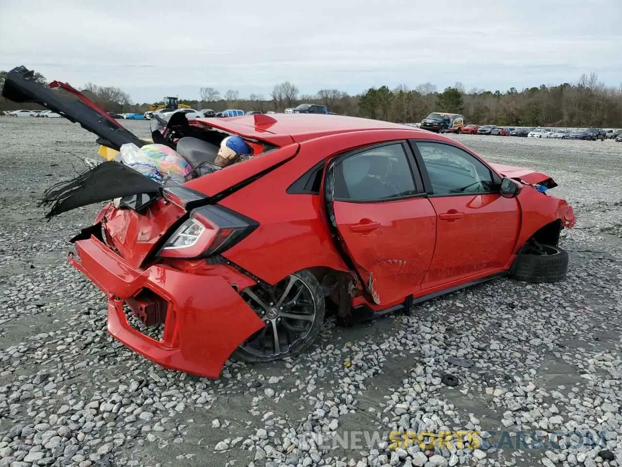 3 fotografías del automóvil dañado SHHFK7H47MU404245 HONDA CIVIC 2021