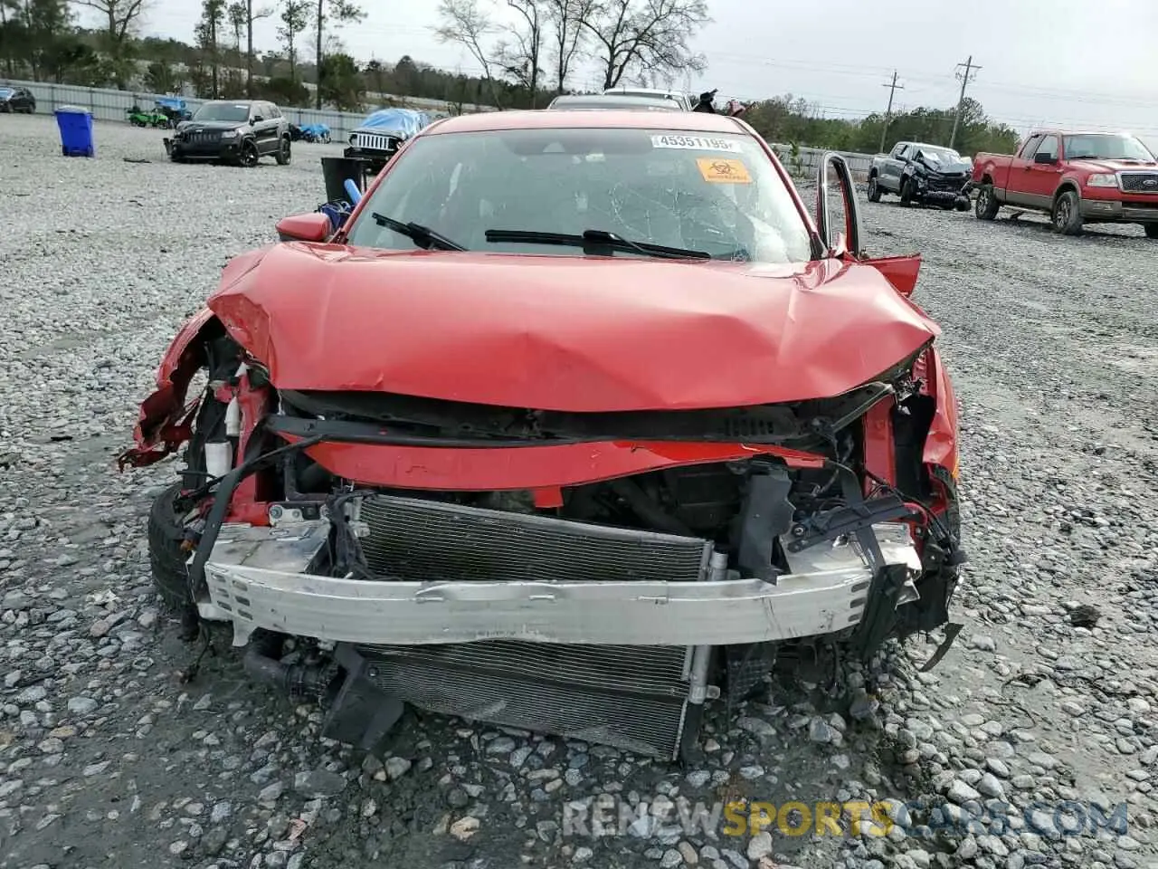 5 fotografías del automóvil dañado SHHFK7H47MU404245 HONDA CIVIC 2021
