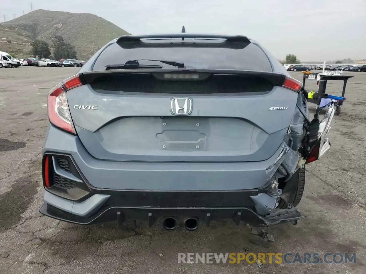6 fotografías del automóvil dañado SHHFK7H47MU421319 HONDA CIVIC 2021