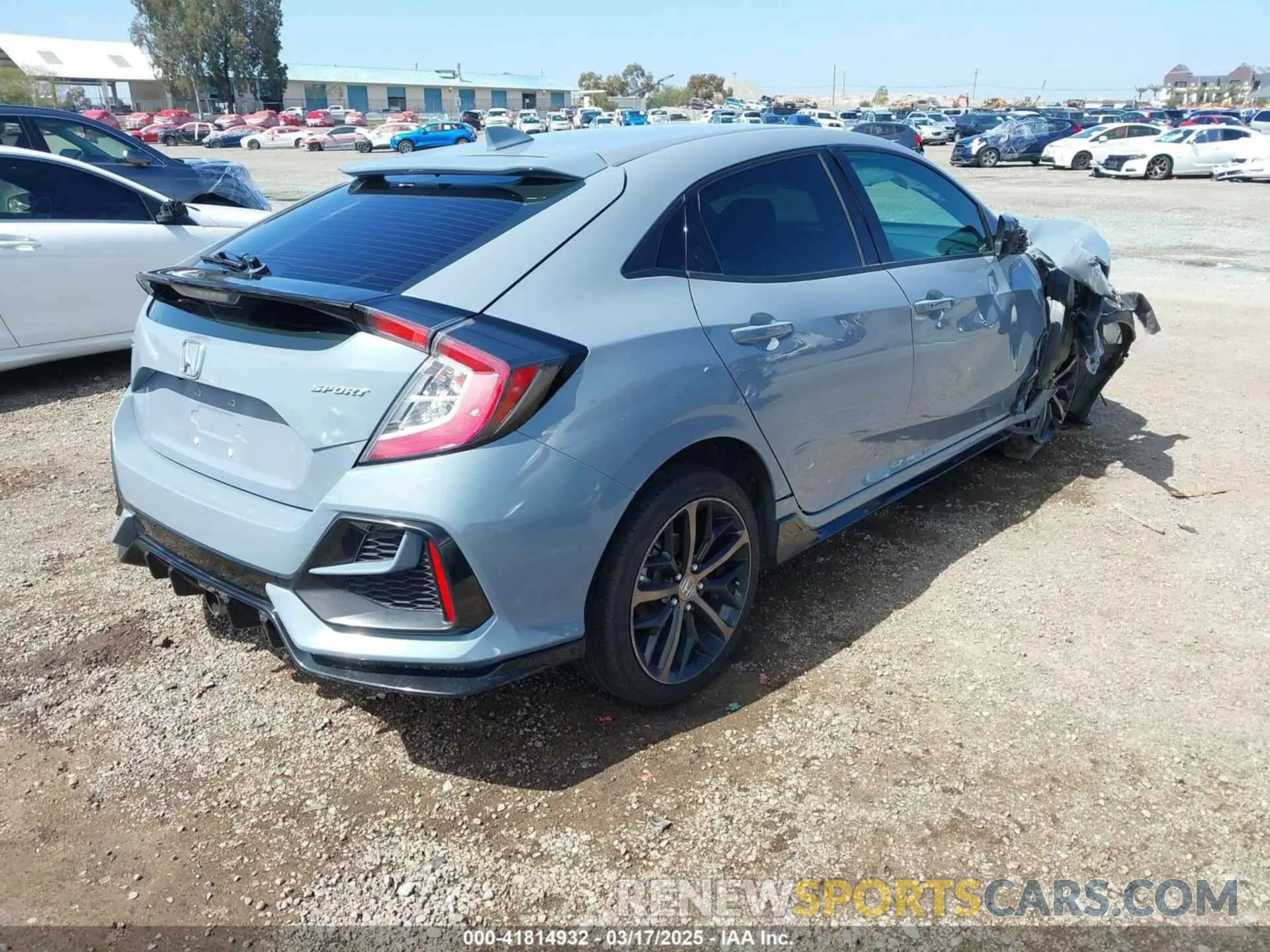 4 fotografías del automóvil dañado SHHFK7H48MU400947 HONDA CIVIC 2021