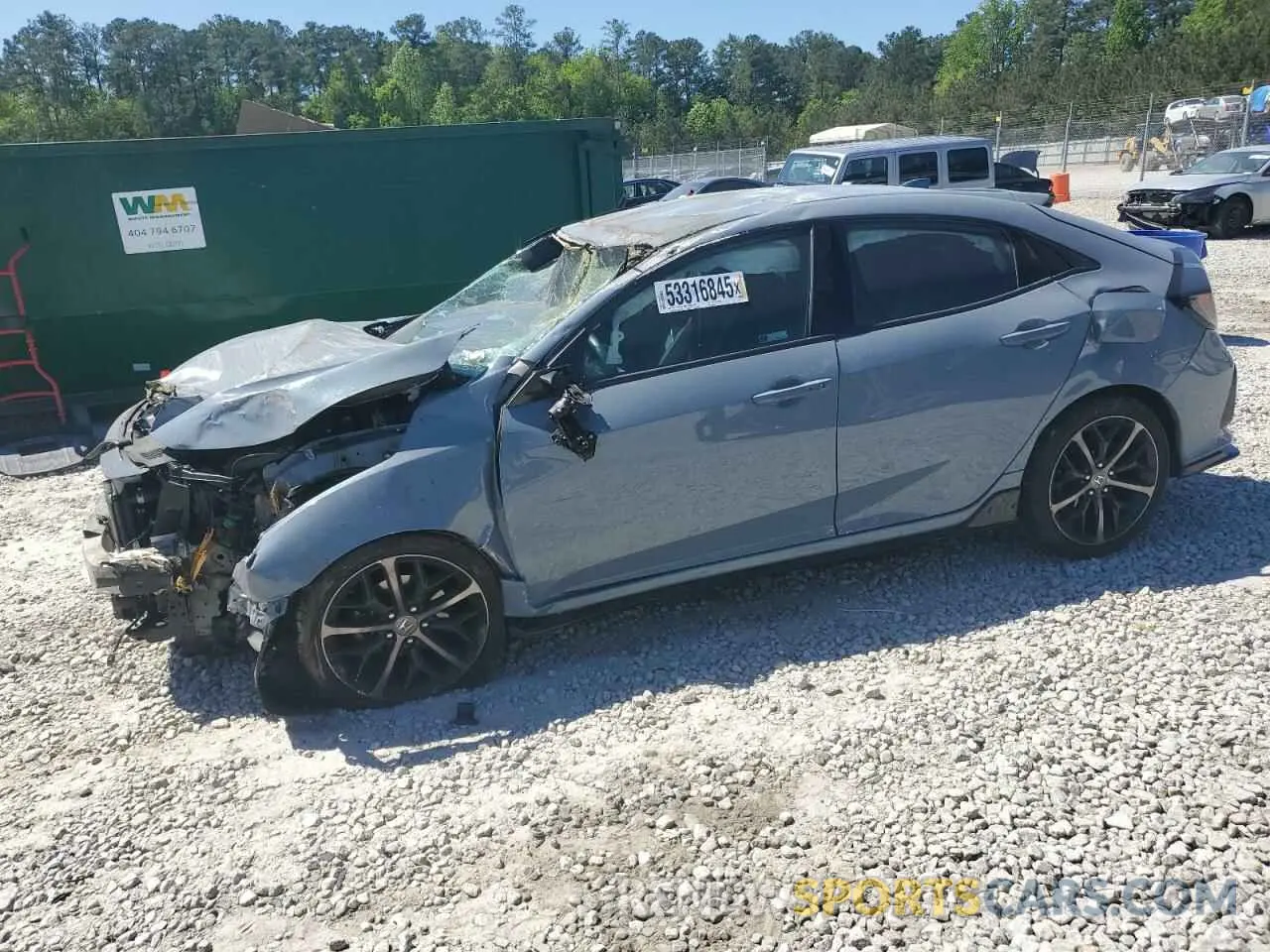 1 fotografías del automóvil dañado SHHFK7H49MU209490 HONDA CIVIC 2021