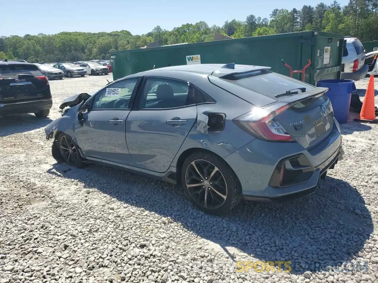 2 fotografías del automóvil dañado SHHFK7H49MU209490 HONDA CIVIC 2021