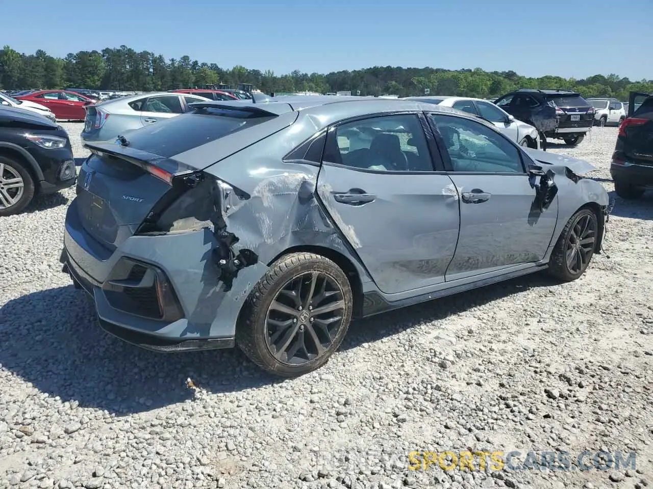 3 fotografías del automóvil dañado SHHFK7H49MU209490 HONDA CIVIC 2021