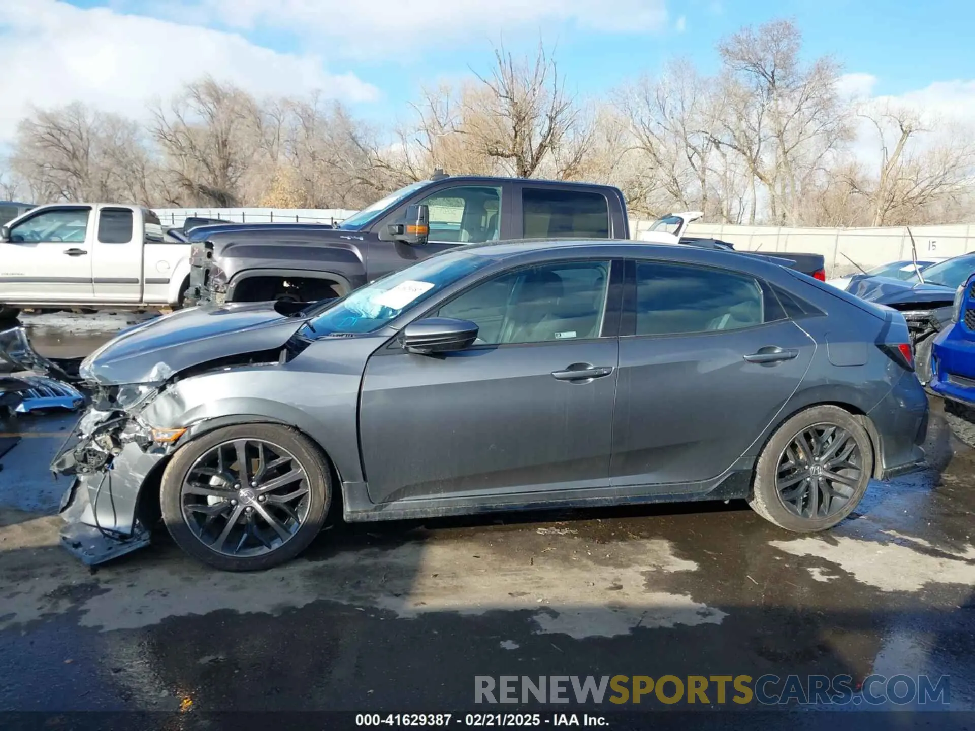 15 fotografías del automóvil dañado SHHFK7H49MU210414 HONDA CIVIC 2021