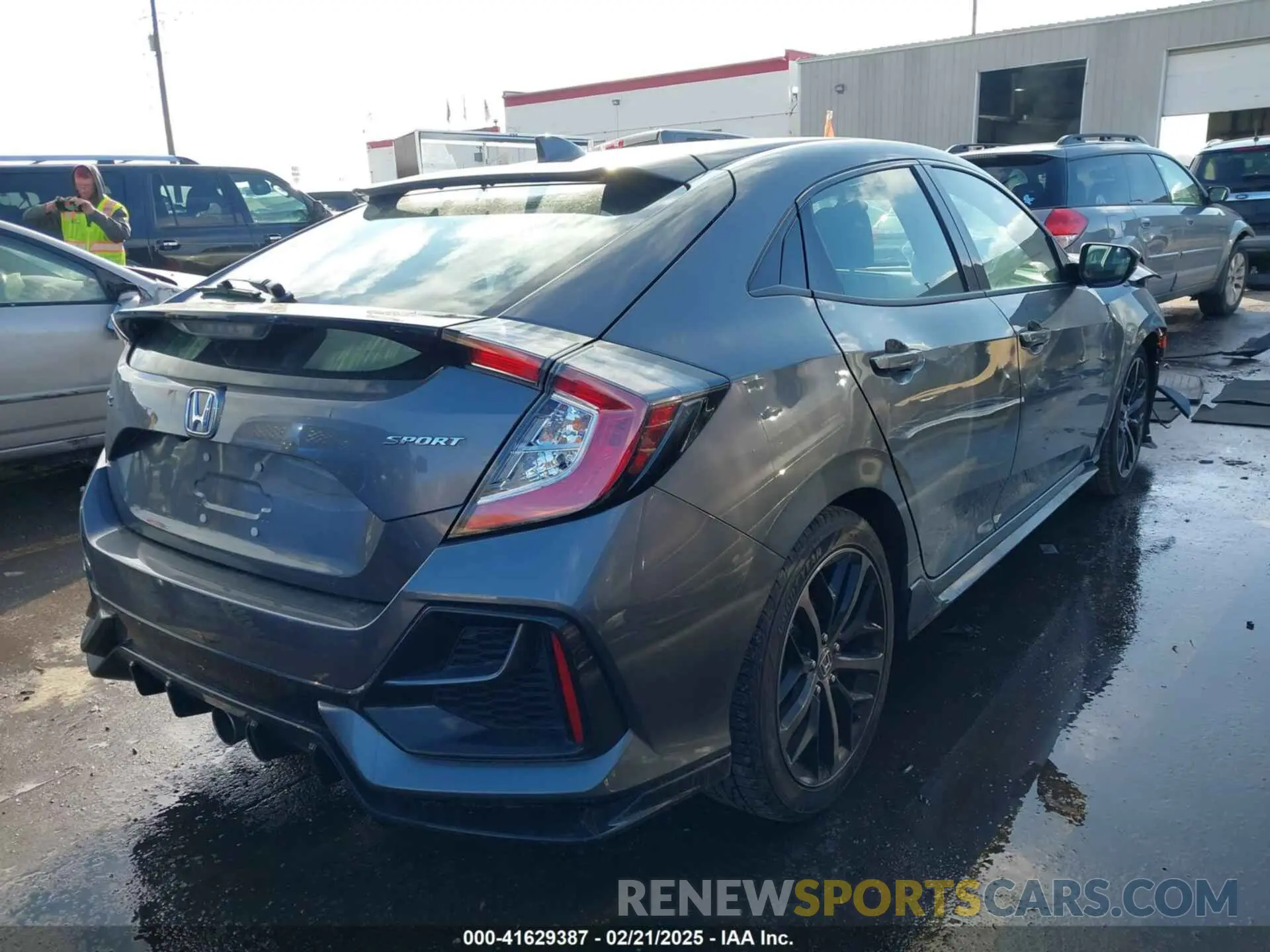 4 fotografías del automóvil dañado SHHFK7H49MU210414 HONDA CIVIC 2021