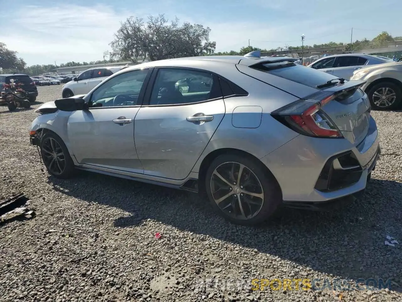 2 fotografías del automóvil dañado SHHFK7H49MU223857 HONDA CIVIC 2021