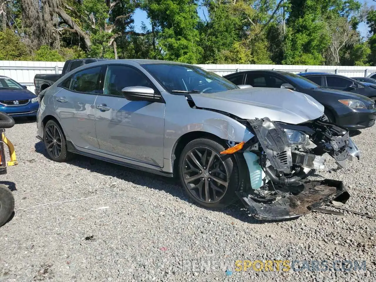 4 fotografías del automóvil dañado SHHFK7H49MU223857 HONDA CIVIC 2021