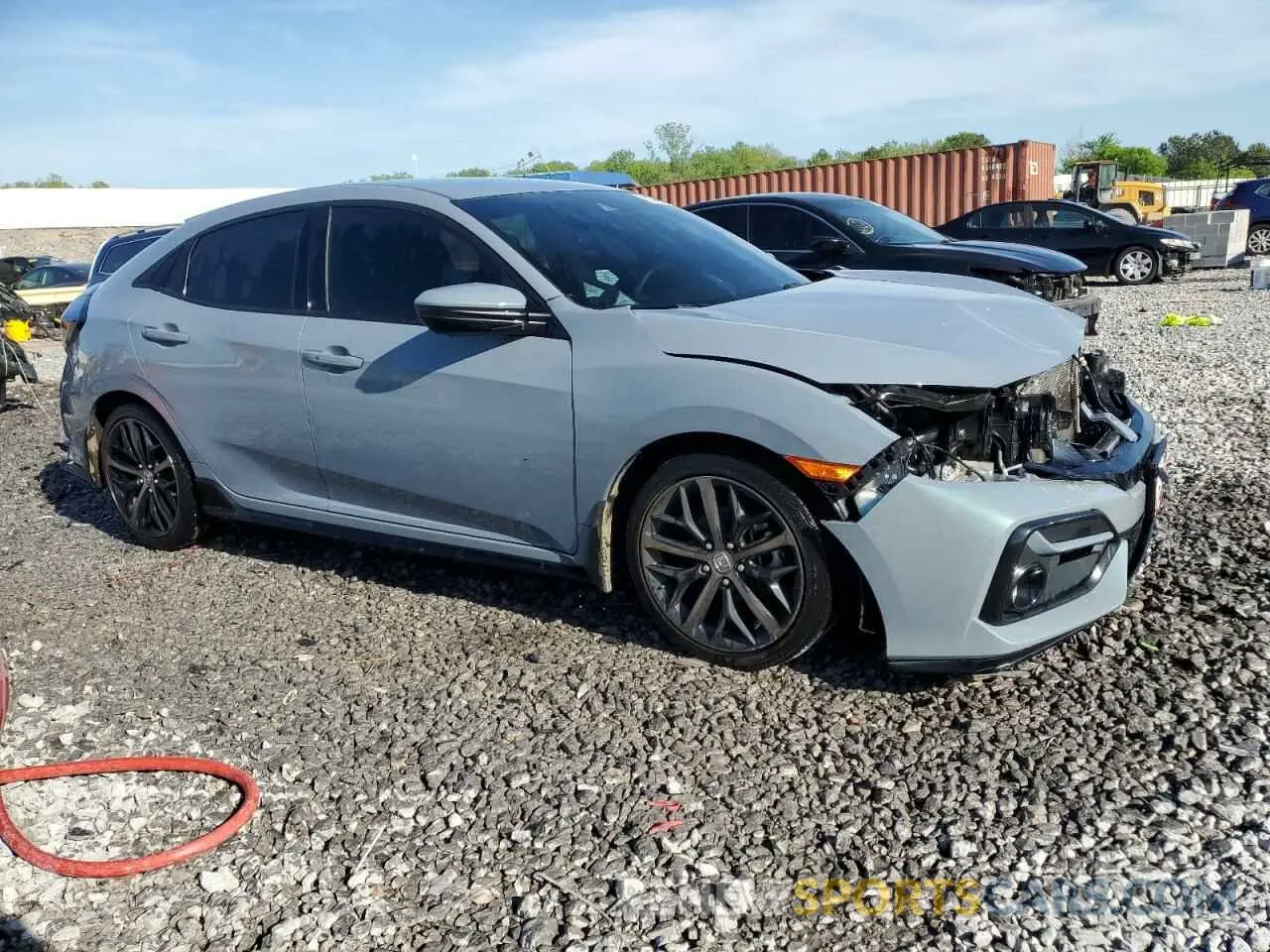 4 fotografías del automóvil dañado SHHFK7H49MU227875 HONDA CIVIC 2021