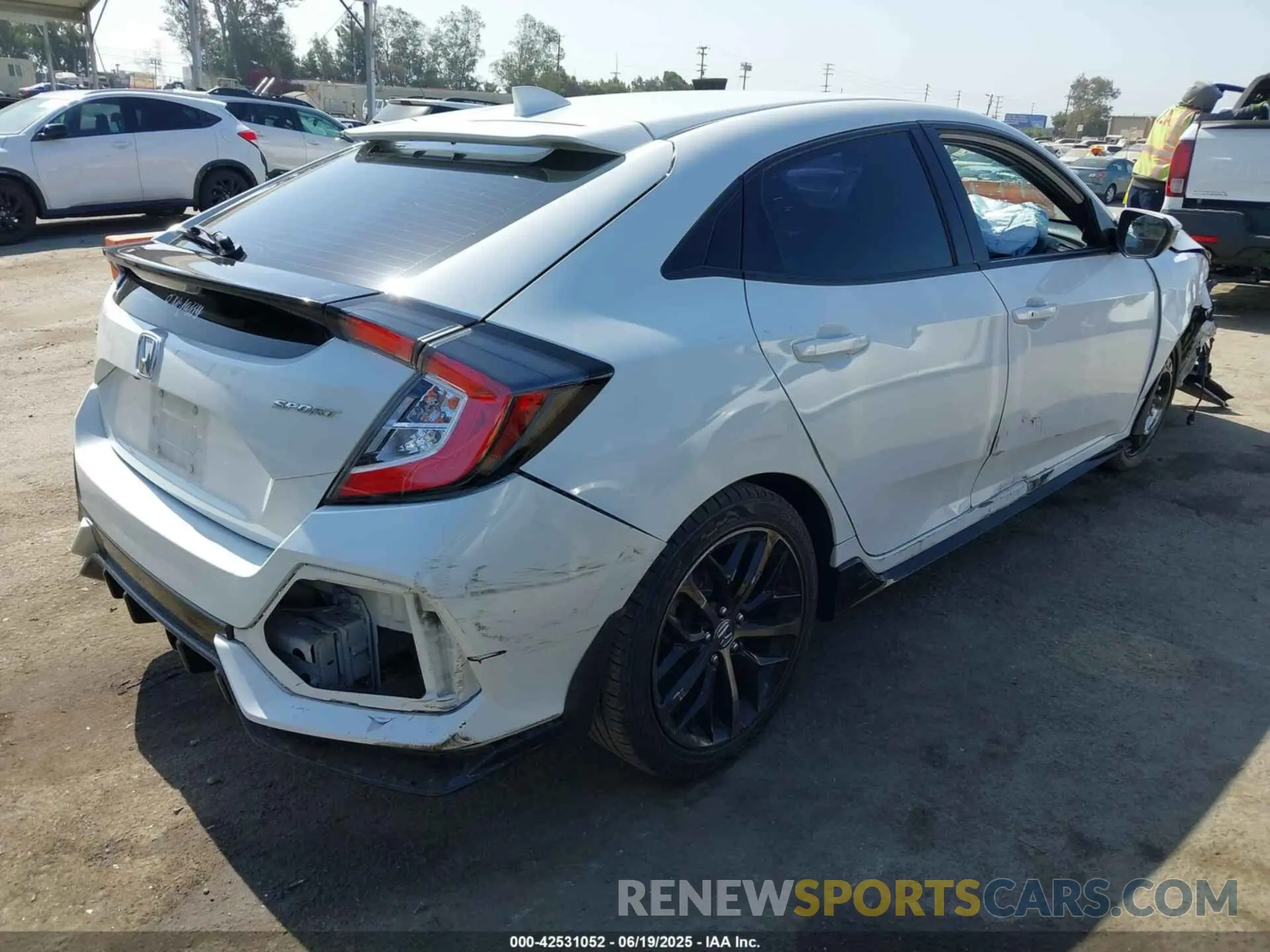 4 fotografías del automóvil dañado SHHFK7H49MU409706 HONDA CIVIC 2021