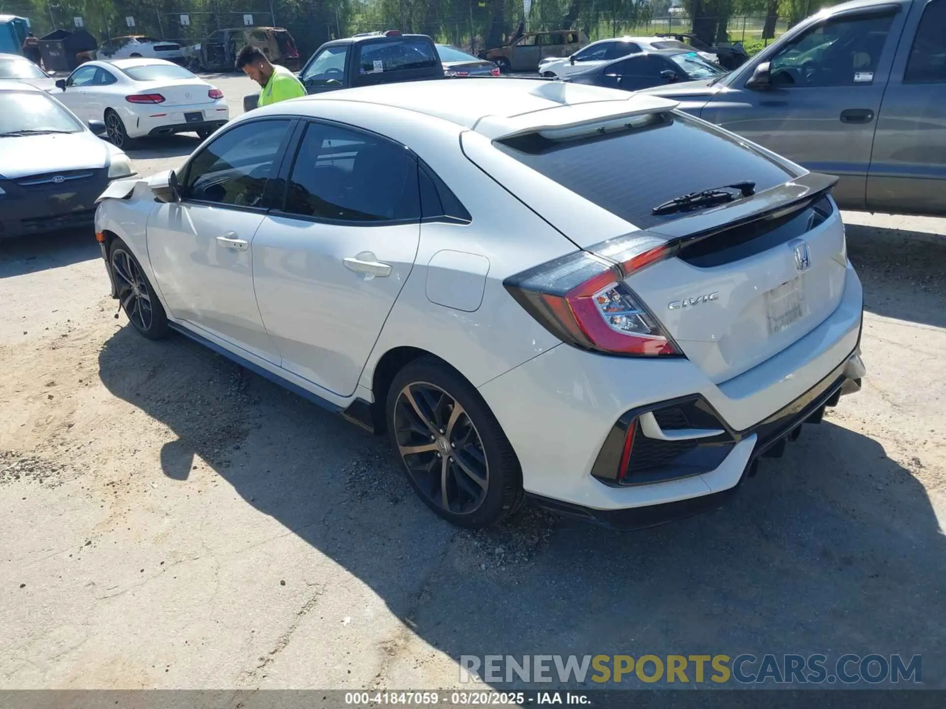 3 fotografías del automóvil dañado SHHFK7H49MU423962 HONDA CIVIC 2021