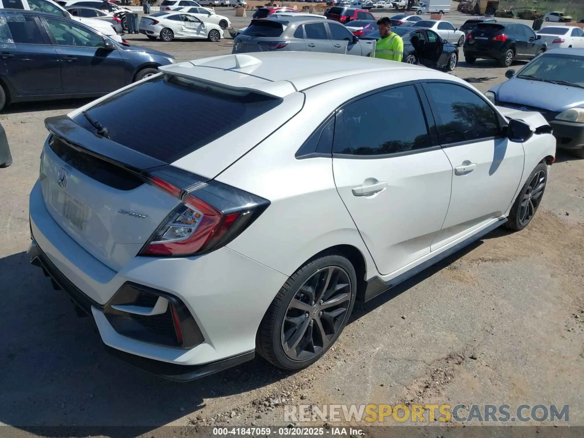 4 fotografías del automóvil dañado SHHFK7H49MU423962 HONDA CIVIC 2021