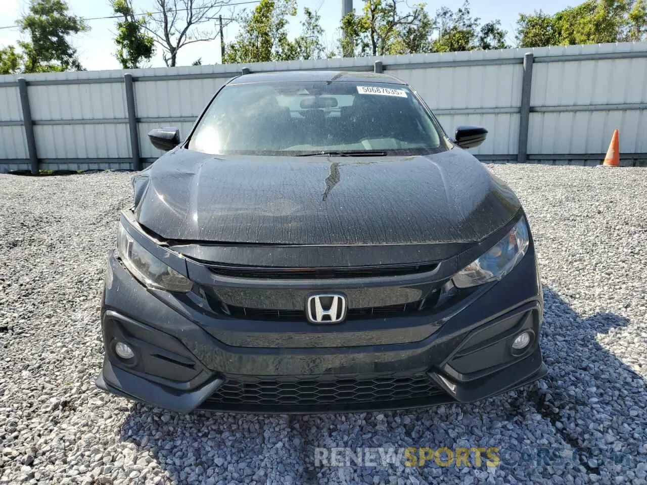5 fotografías del automóvil dañado SHHFK7H4XMU220823 HONDA CIVIC 2021