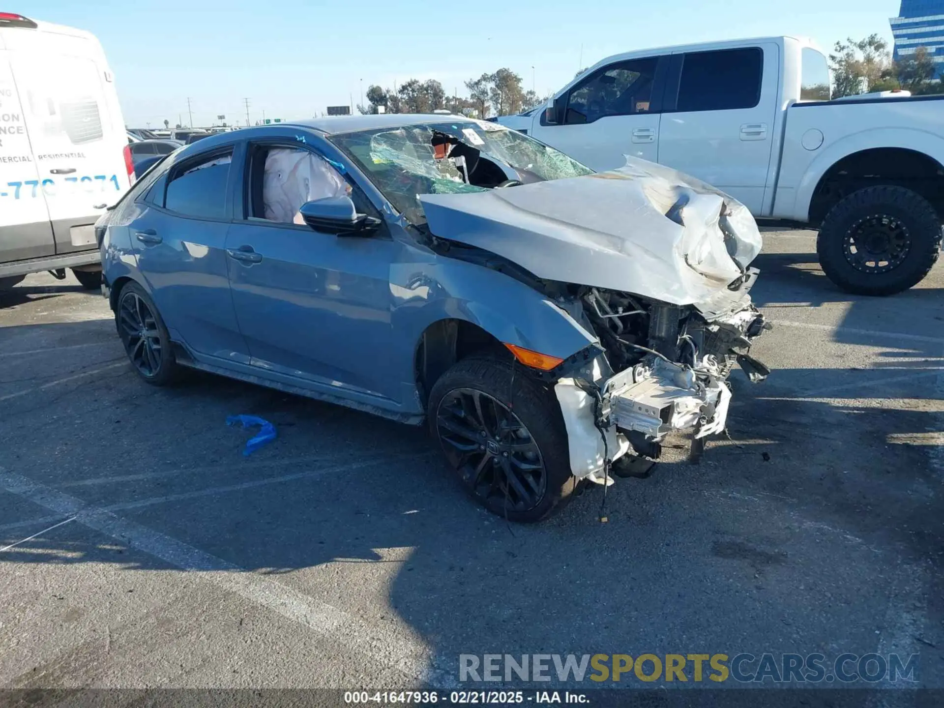 1 fotografías del automóvil dañado SHHFK7H4XMU407169 HONDA CIVIC 2021