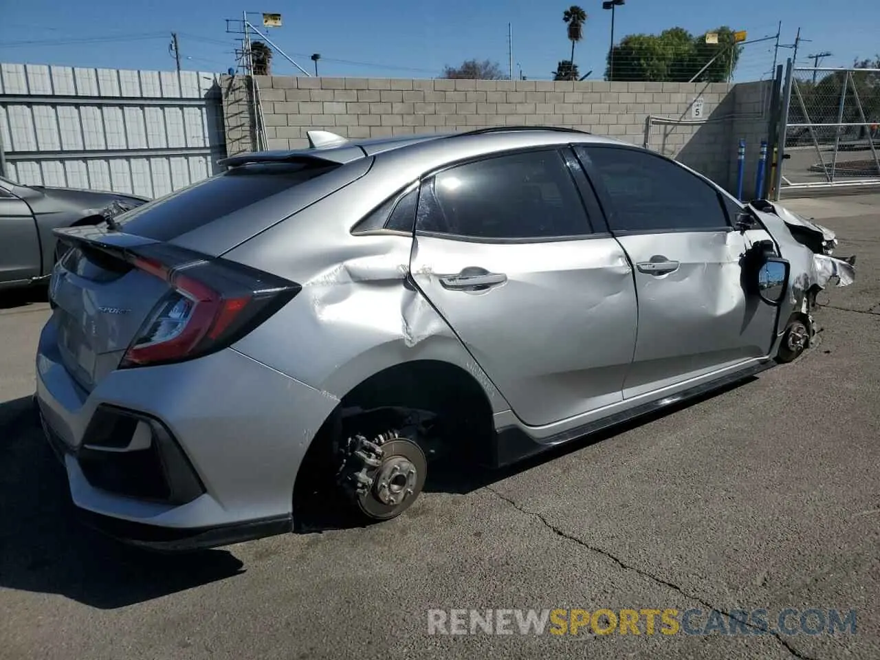 3 fotografías del automóvil dañado SHHFK7H4XMU415935 HONDA CIVIC 2021