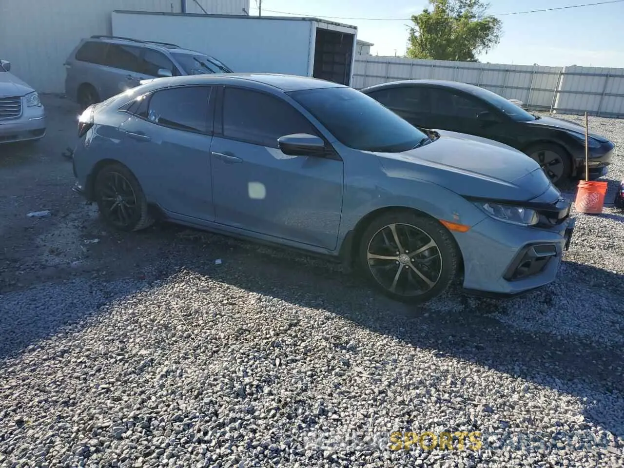 4 fotografías del automóvil dañado SHHFK7H4XMU425171 HONDA CIVIC 2021