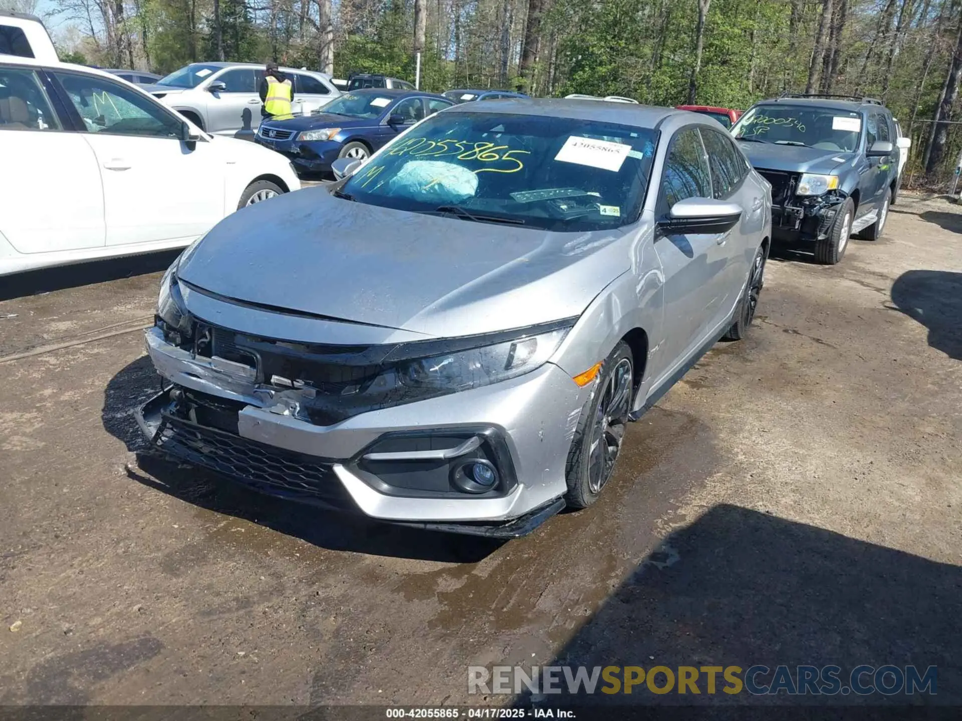 6 fotografías del automóvil dañado SHHFK7H4XMU425980 HONDA CIVIC 2021