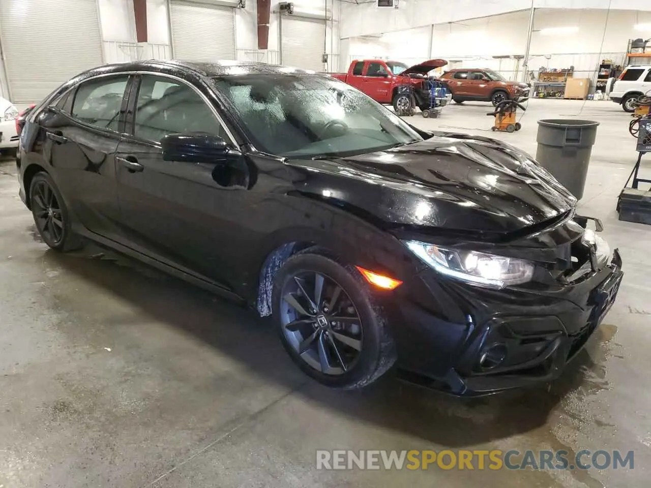 4 fotografías del automóvil dañado SHHFK7H60MU200579 HONDA CIVIC 2021