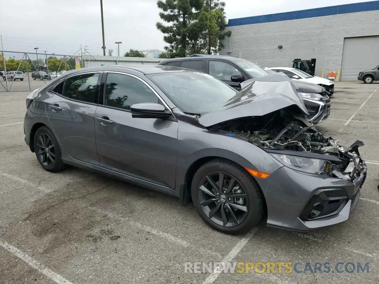4 fotografías del automóvil dañado SHHFK7H60MU409398 HONDA CIVIC 2021