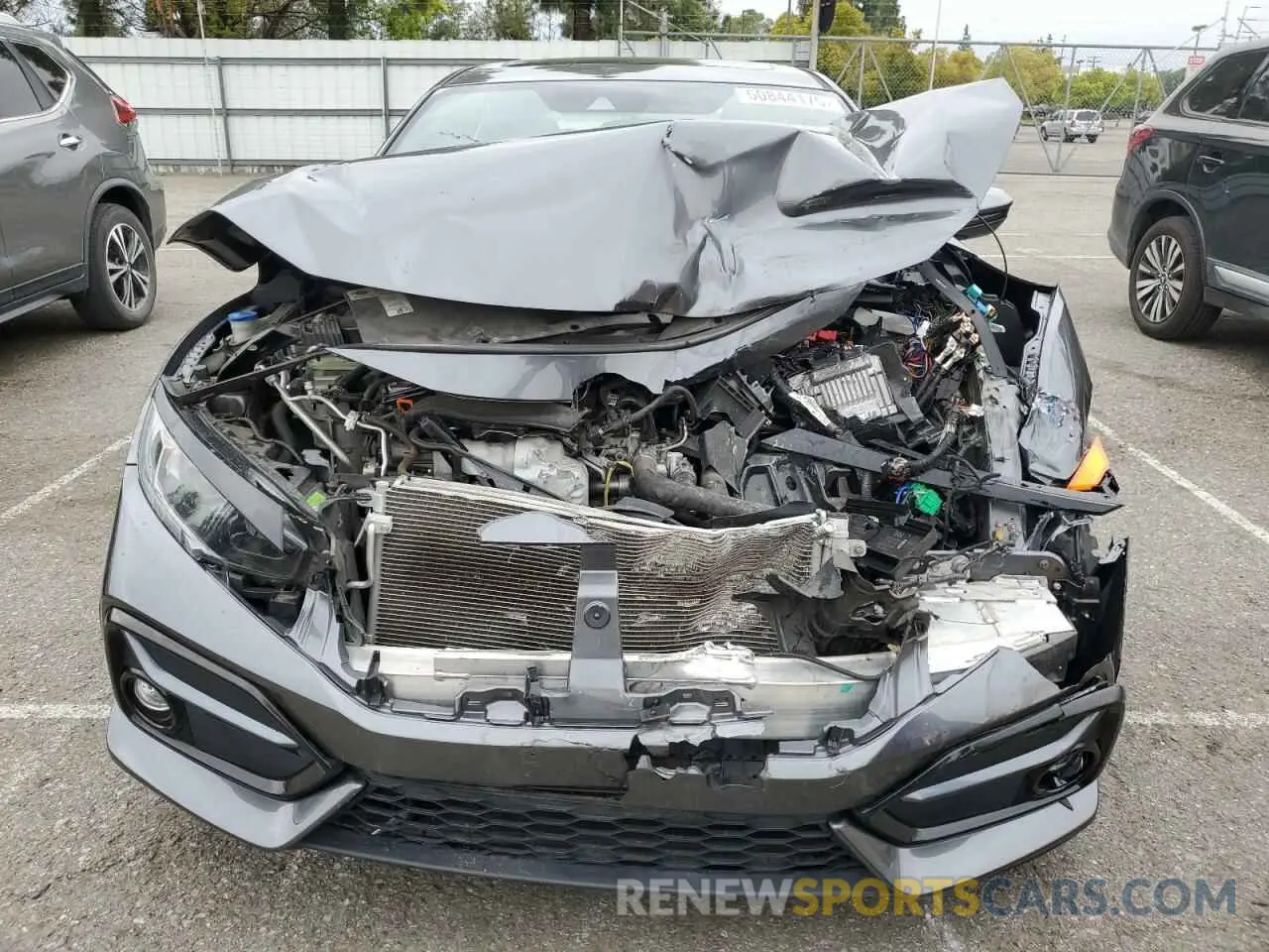 5 fotografías del automóvil dañado SHHFK7H60MU409398 HONDA CIVIC 2021