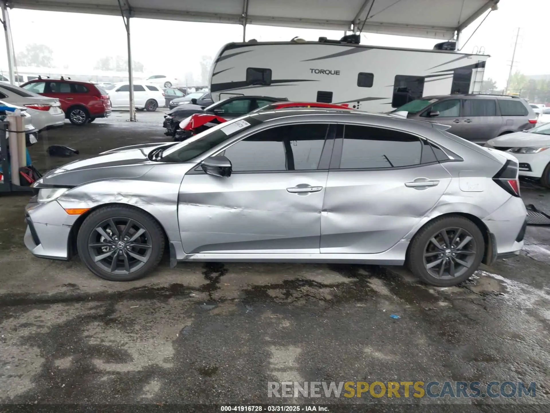 14 fotografías del automóvil dañado SHHFK7H61MU426646 HONDA CIVIC 2021