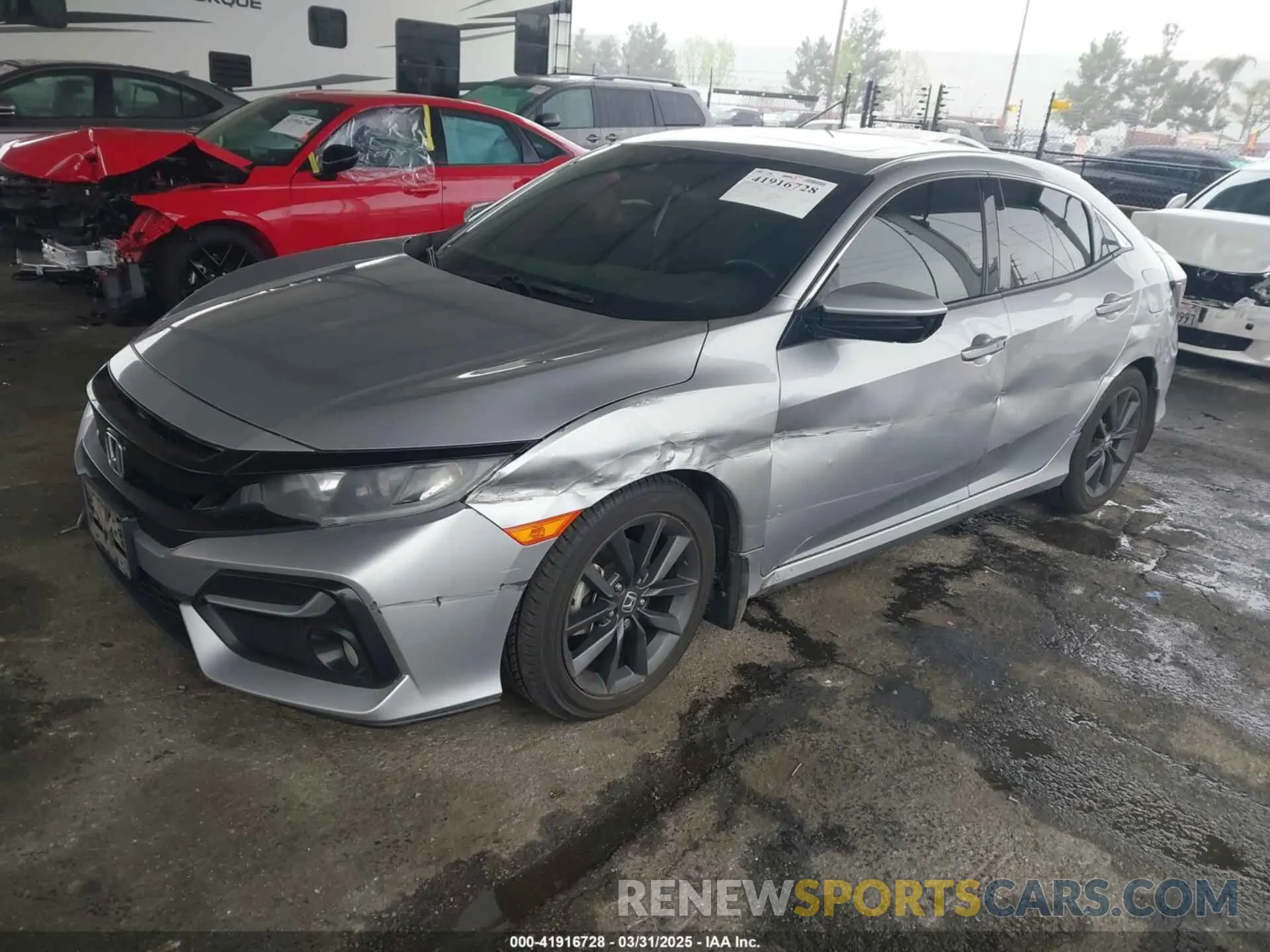 2 fotografías del automóvil dañado SHHFK7H61MU426646 HONDA CIVIC 2021