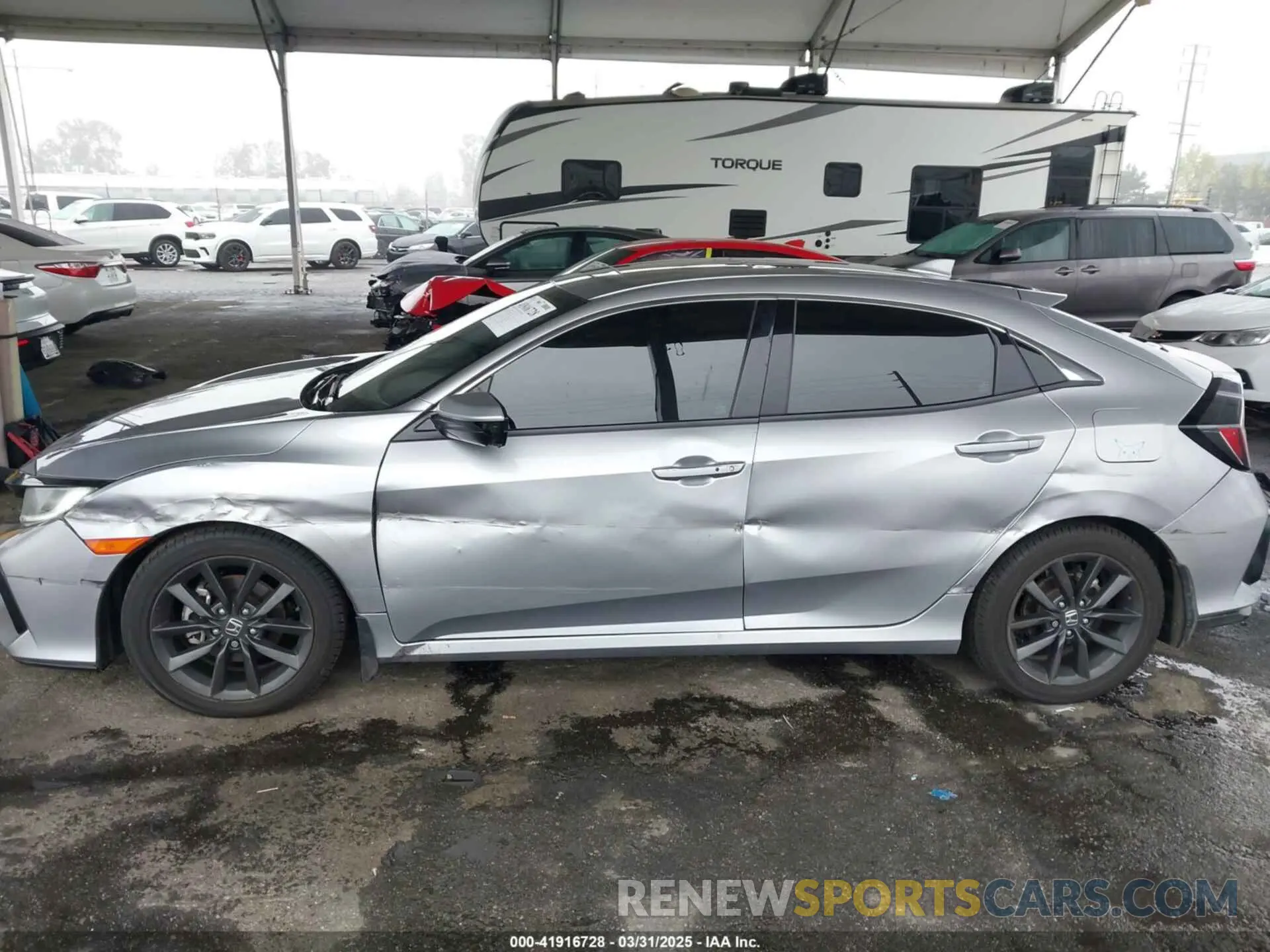 6 fotografías del automóvil dañado SHHFK7H61MU426646 HONDA CIVIC 2021