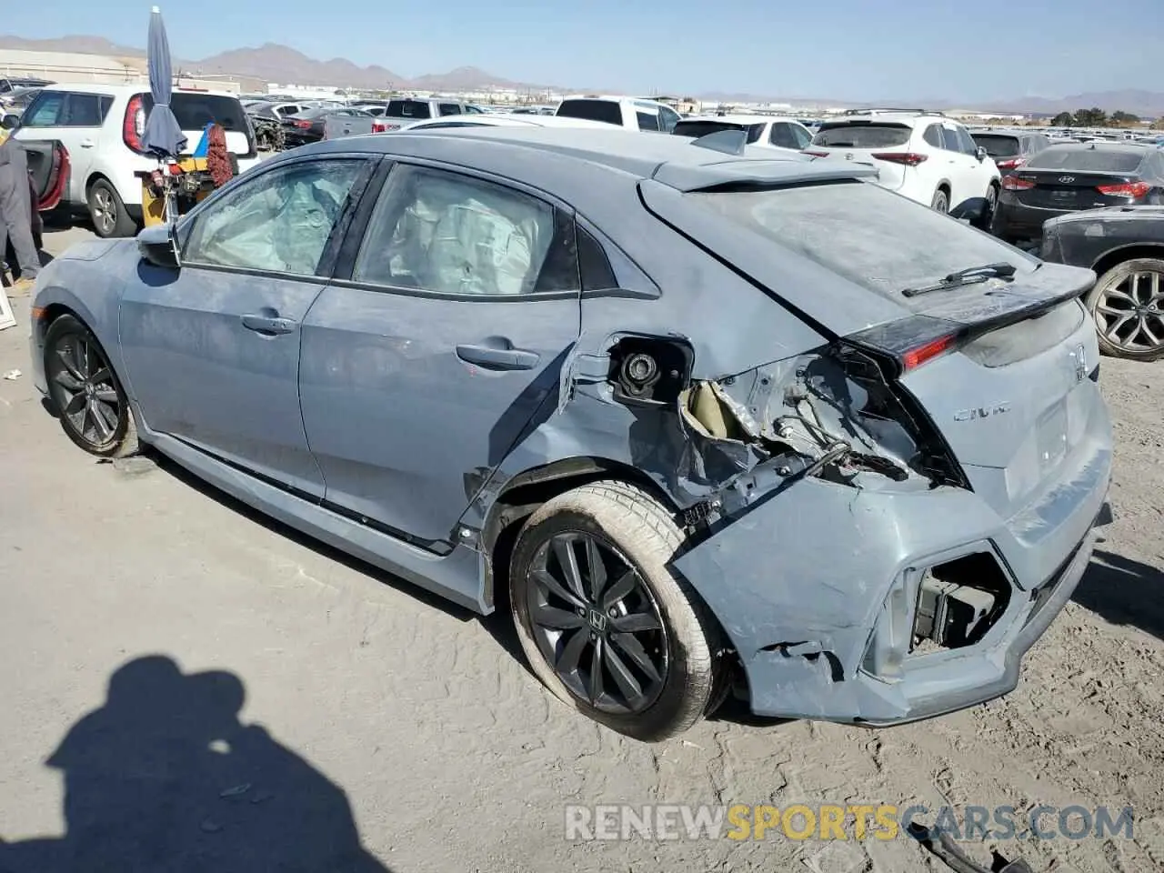 2 fotografías del automóvil dañado SHHFK7H62MU226651 HONDA CIVIC 2021