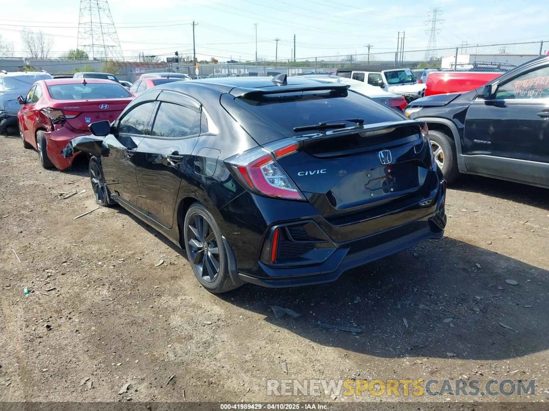 3 fotografías del automóvil dañado SHHFK7H63MU201824 HONDA CIVIC 2021