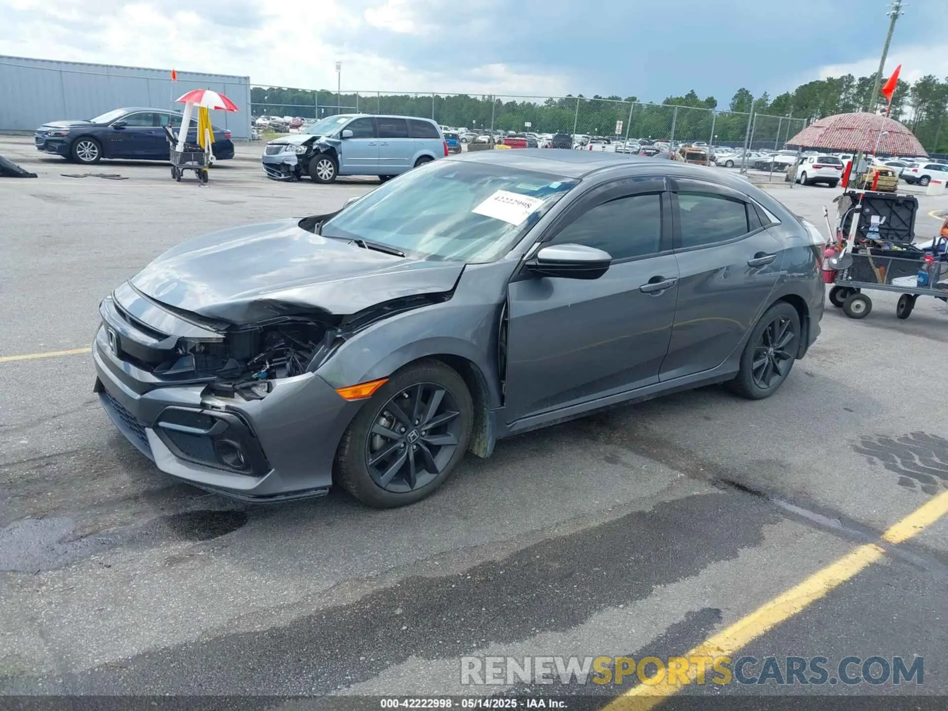 2 fotografías del automóvil dañado SHHFK7H64MU226943 HONDA CIVIC 2021