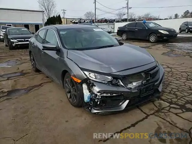 10 fotografías del automóvil dañado SHHFK7H66MU401984 HONDA CIVIC 2021