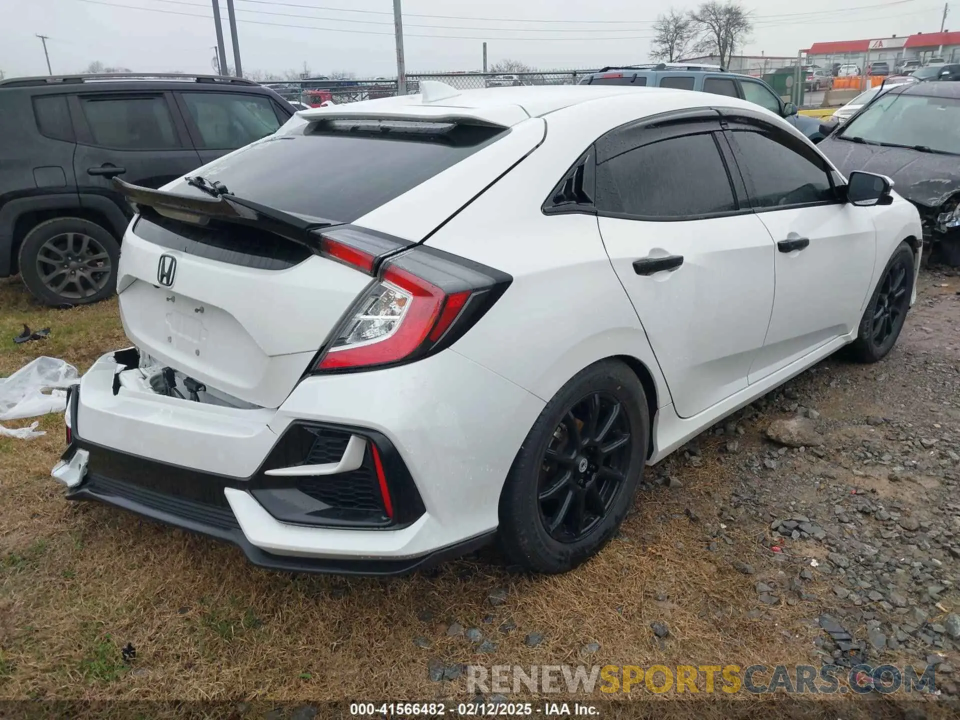 4 fotografías del automóvil dañado SHHFK7H68MU222135 HONDA CIVIC 2021