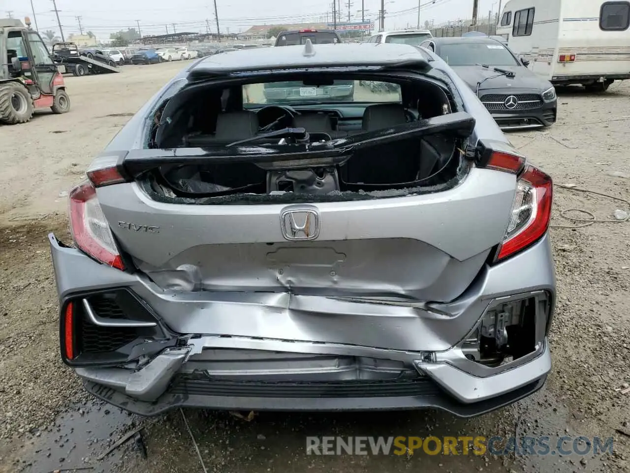 6 fotografías del automóvil dañado SHHFK7H69MU424708 HONDA CIVIC 2021