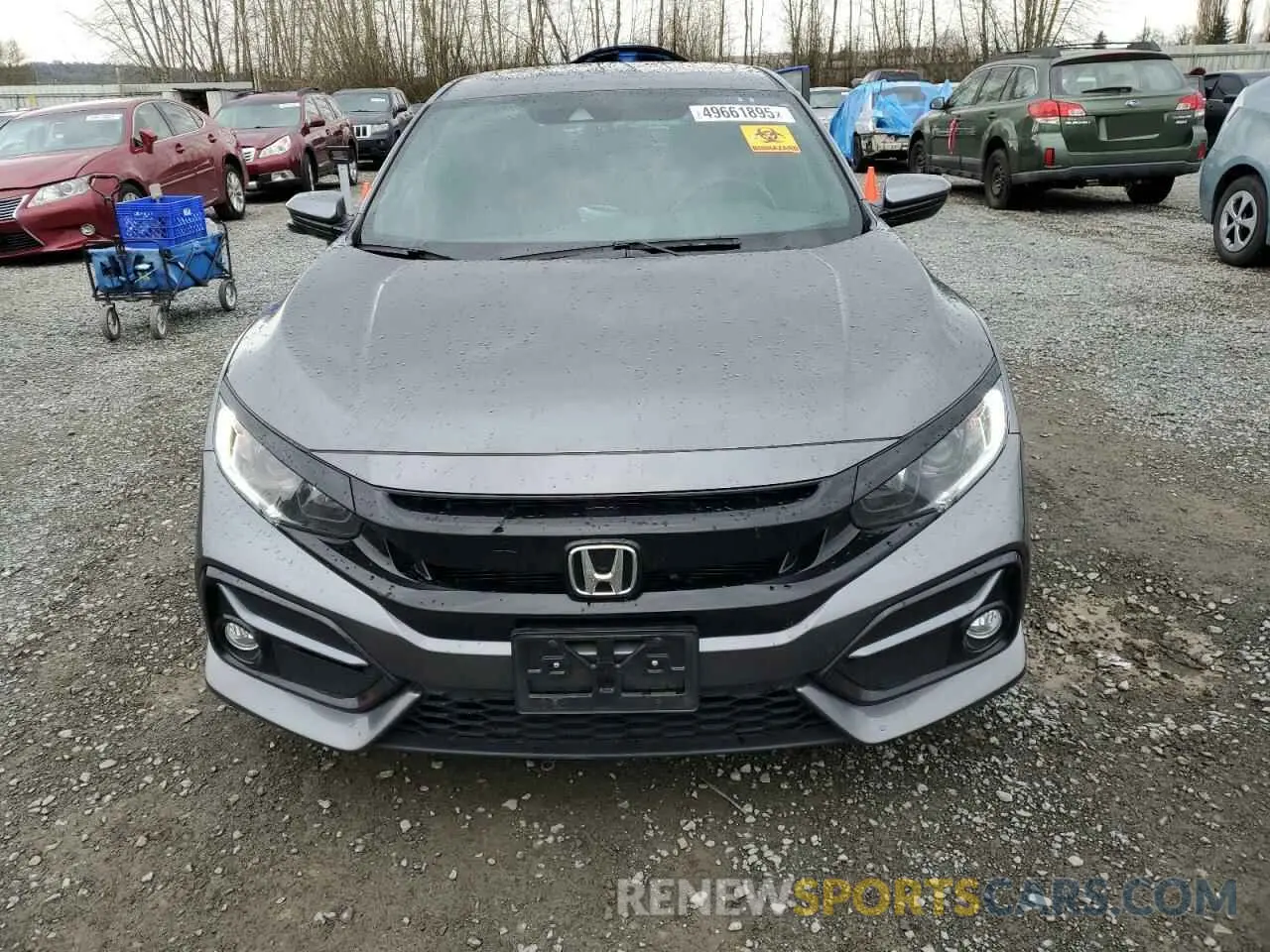5 fotografías del automóvil dañado SHHFK7H6XMU423647 HONDA CIVIC 2021
