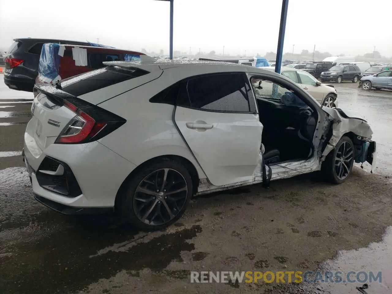 3 fotografías del automóvil dañado SHHFK7H98MU400152 HONDA CIVIC 2021