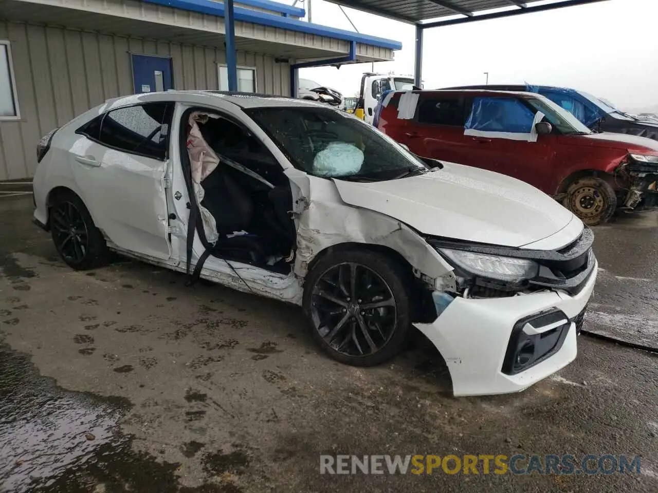 4 fotografías del automóvil dañado SHHFK7H98MU400152 HONDA CIVIC 2021