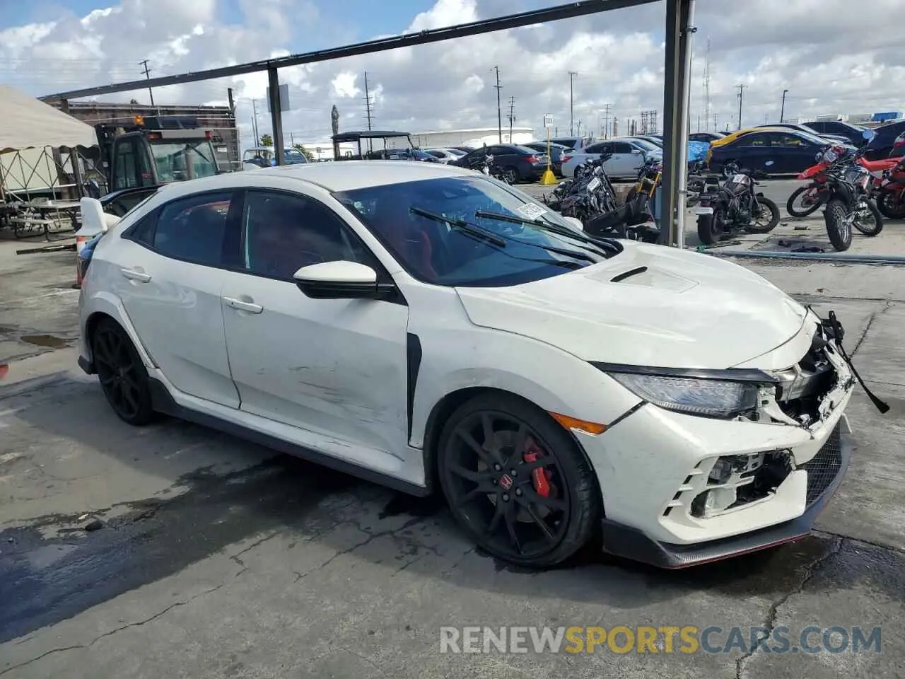 4 fotografías del automóvil dañado SHHFK8G73MU203007 HONDA CIVIC 2021