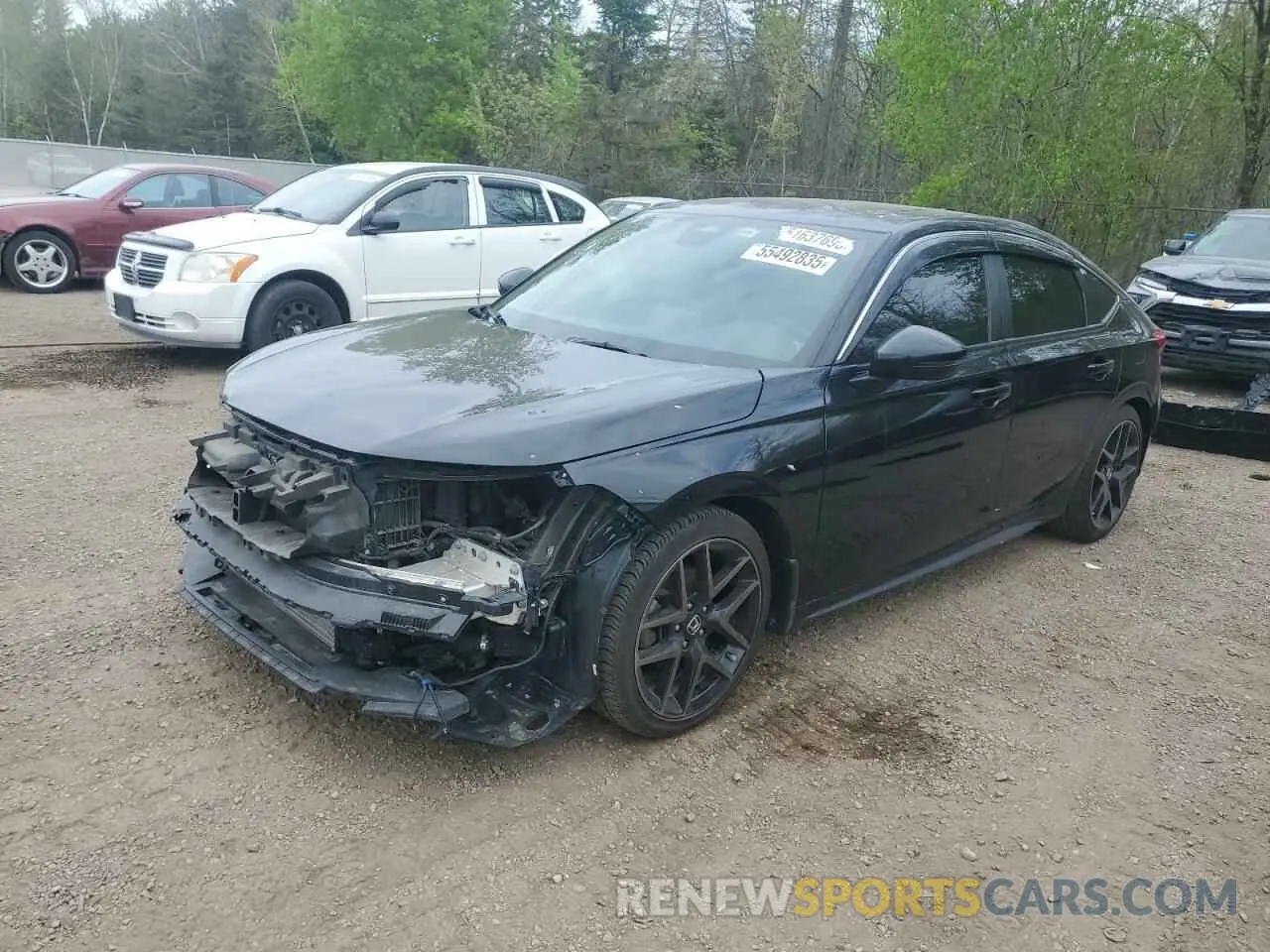1 fotografías del automóvil dañado 19XFL1G81NE401705 HONDA CIVIC 2022