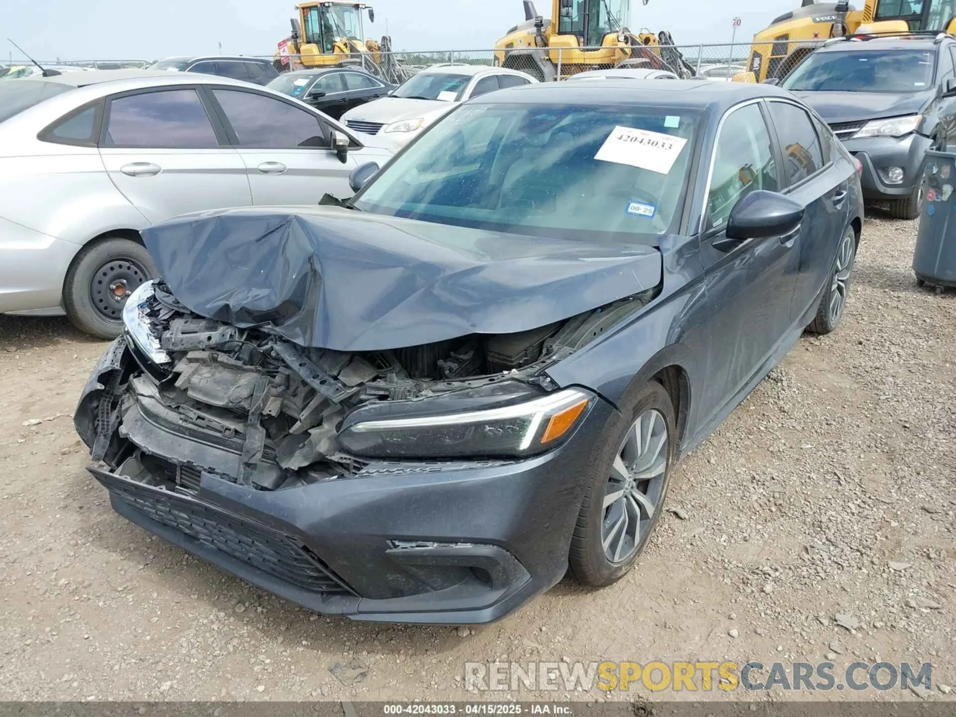 2 fotografías del automóvil dañado 19XFL1H73NE008603 HONDA CIVIC 2022
