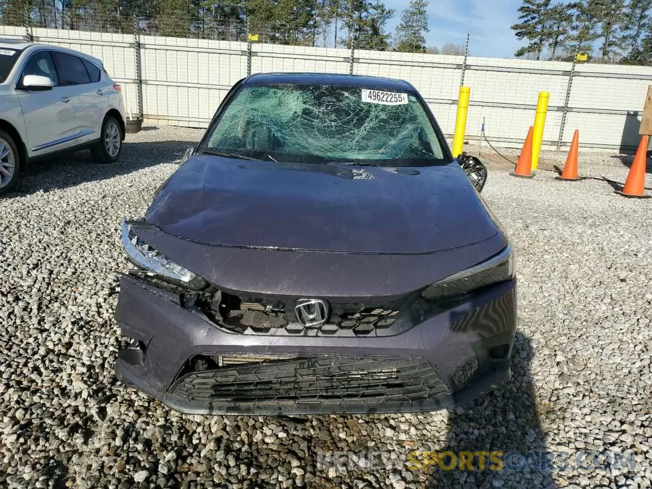 5 fotografías del automóvil dañado 19XFL1H73NE008908 HONDA CIVIC 2022