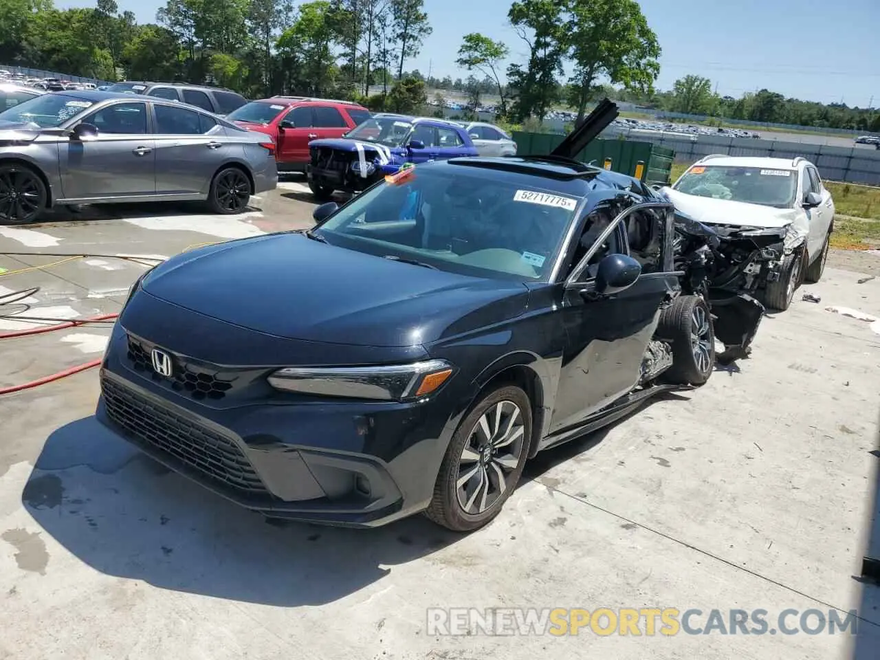 1 fotografías del automóvil dañado 19XFL1H75NE008666 HONDA CIVIC 2022